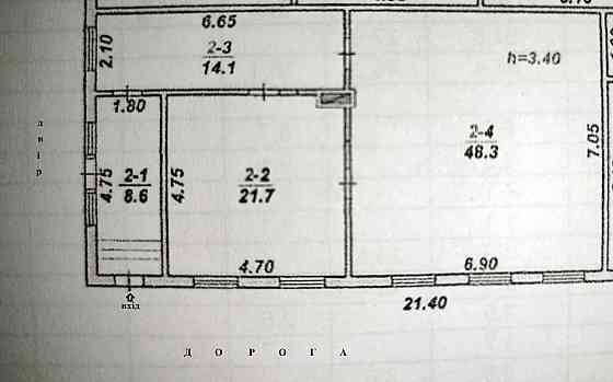 Продаж 1-поверховий Частина будинку з ділянкою 4 сот 93 кв.м 2 кімн. на перехрестя Хлібна/Дмитрівська Zhytomyr