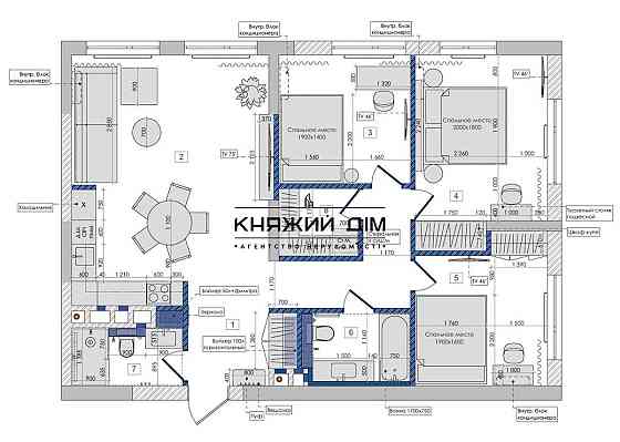 Продаж Квартира 3-кімнатна, 16/25 поверх на Днепровская Набережная Київ