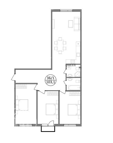 Продаж Квартира 3-кімнатна, 3/4 поверх на Бічна зелена, 101 Басівка - фото 2