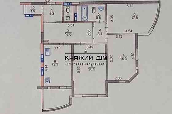 Продам 3-х. ком.роздільна під ремонт на Драгоманова. М. Позняки. Код: 21144779 Kiev
