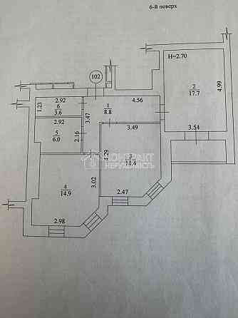 Продаж Квартира 2-кімнатна, 6/16 поверх на вул. Професорська Харків