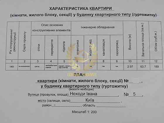 Продаж Квартира 3-кімнатна, 5/5 поверх на Неходы Ивана ул., 5 Киев