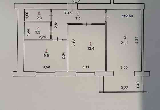 Продаж 2к Квартира 55 кв.м Євгенія Рихліка 15 Zhytomyr