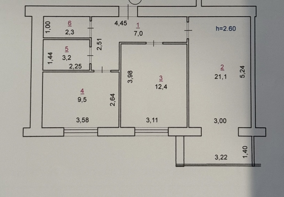 Продаж 2к Квартира 55 кв.м Євгенія Рихліка 15 Житомир - изображение 1