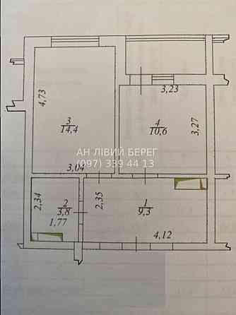 Продаж Квартира 1-кімнатна, 16/25 поверх на улица Ревуцкого, д.40 Киев