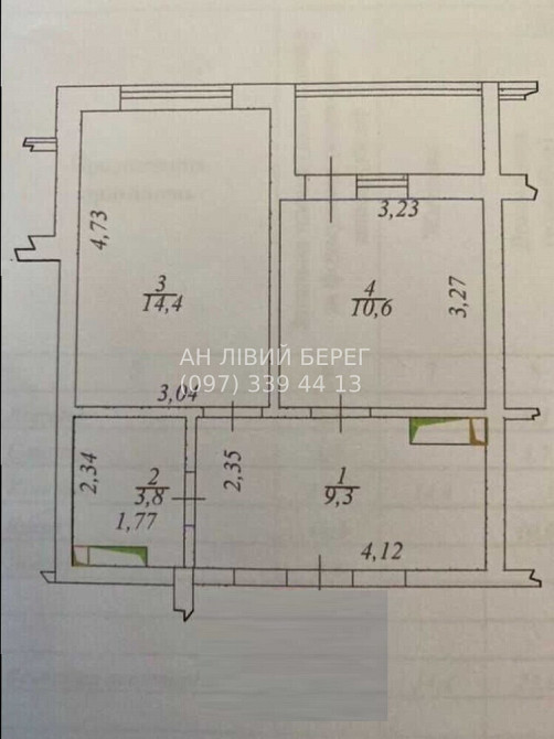 Продаж Квартира 1-кімнатна, 16/25 поверх на улица Ревуцкого, д.40 Киев - изображение 5