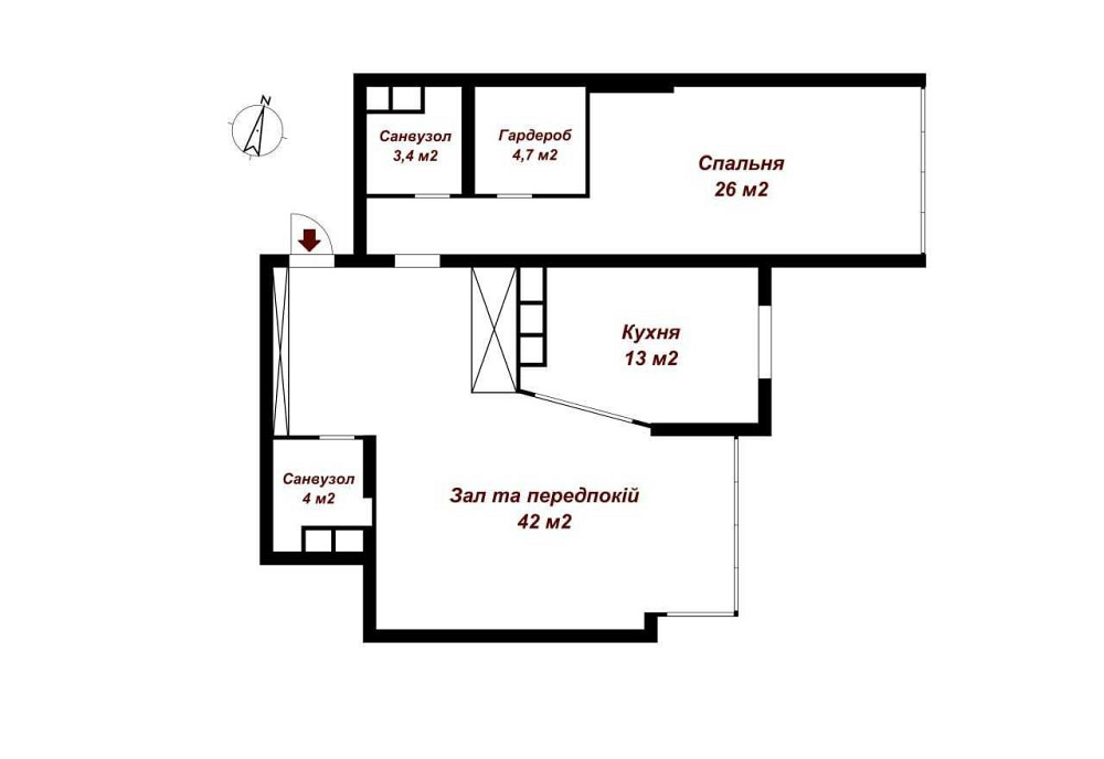 Продаж Квартира 2-кімнатна, 18/21 поверх на Туманяна Ованеса вул., д. 15А Київ - фото 11