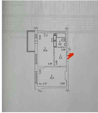 Продаж Квартира 1-кімнатна, 20/25 поверх на улица Сосюры Владимира, д.6 Киев