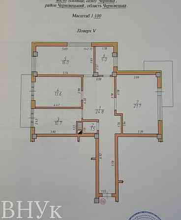 Продаж Квартира 3-кімнатна, 5/5 поверх на Українська Чернівці