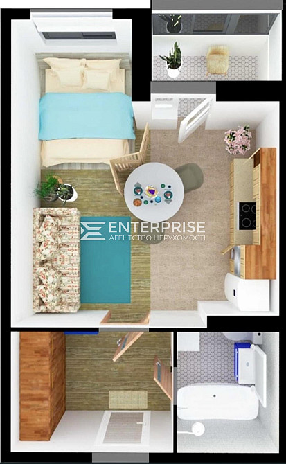 Продаж Квартира 1-кімнатна, 25/25 поверх на вул. Доківська Коцюбинське - фото 3