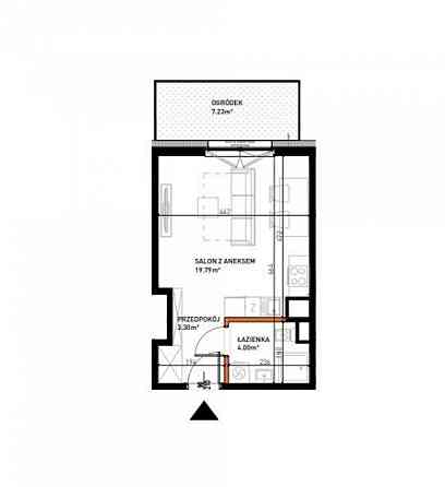 Продаж Квартира 1-кімнатна, 1/6 поверх на вул. Митна L'viv