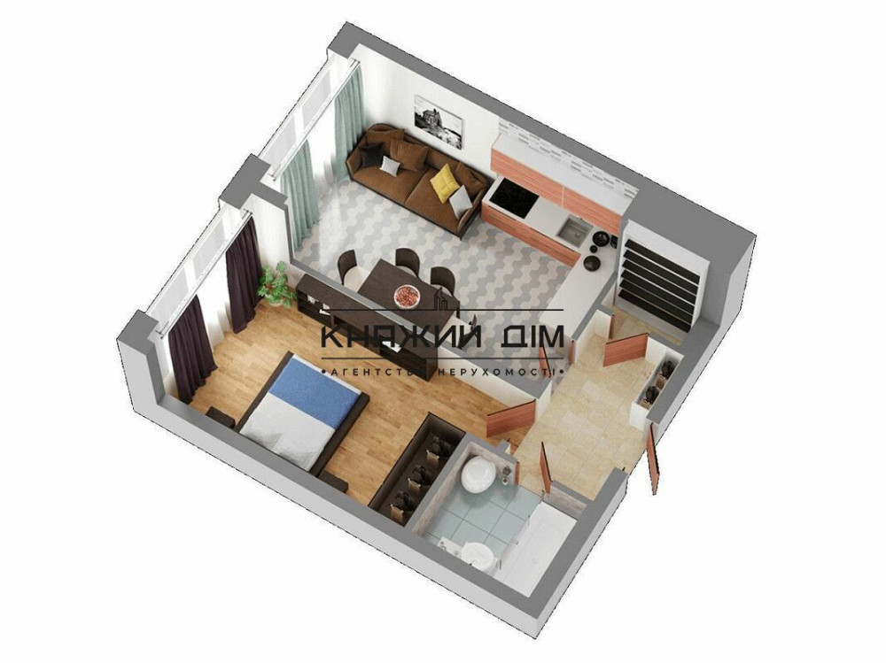 Продаж 1-но к.кв. в ЖК ДОК 32, по вул. Набережно-Рибальська в Оболонському р-ні. Код об'єкту №: 21145625 Київ - фото 6