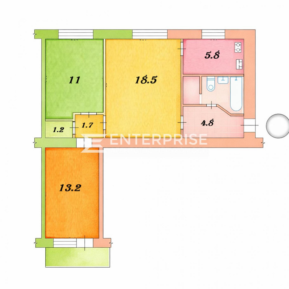 Продаж Квартира 3-кімнатна, 5/9 поверх на вул. Берестейський Kiev - photo 9
