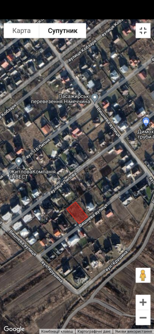 Продаж земельної ділянки 9.4 соток на Вишнева Крихівці - фото 1