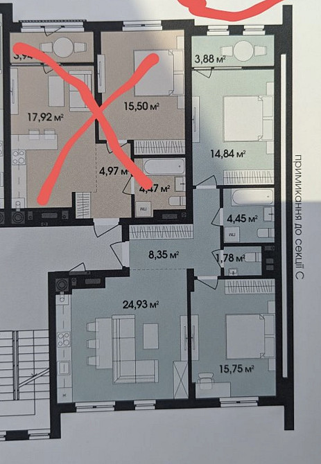Продаж 2к Квартира 74 кв.м бул. Тетерівський 9/2 Житомир - фото 4