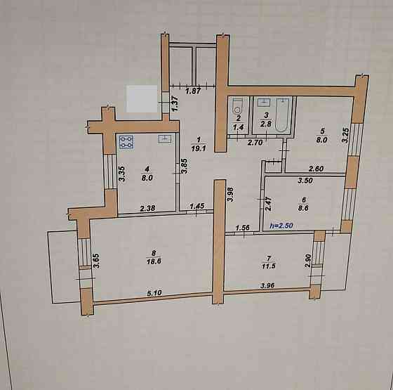 Продаж 4к Квартира 80 кв.м провулок 1-й Київський Житомир