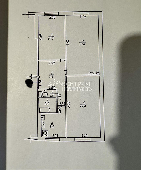 Продаж Квартира 3-кімнатна, 1/5 поверх на вул. Юдіна Харків - фото 11