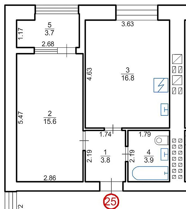 Продаж 1к Квартира 44 кв.м  Львів - фото 2