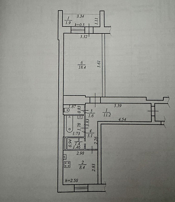 Продаж Квартира 1-кімнатна, 1/10 поверх на Савкина ул., 6 Дніпро - фото 8