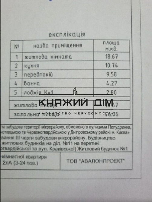 Продаж 1к Квартира 46 кв.м Попудренко ул. Киев - изображение 3