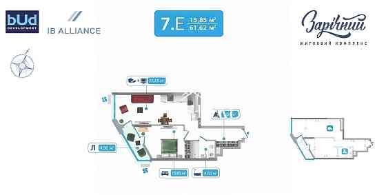 Продаж Квартира 2-кімнатна, 25/25 поверх на вул. Бажана Миколи Киев