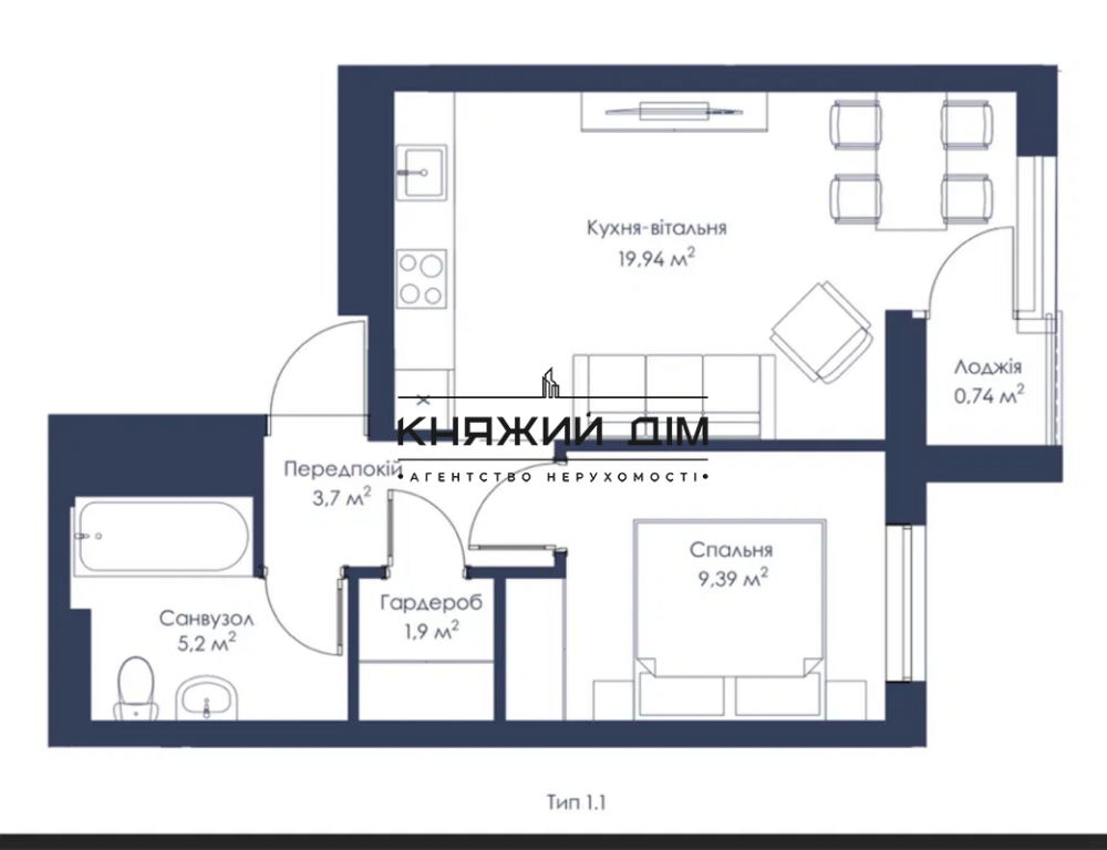 Продаж 1. квартири в ЖК Метрополія 2, м.Вирлиця. № 21144429 Київ - фото 1