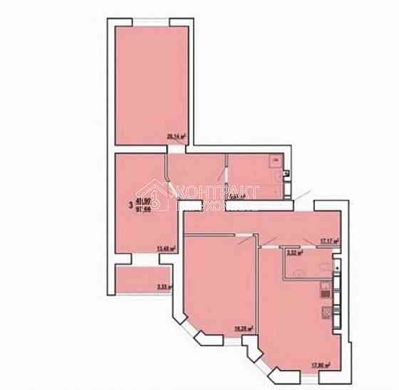 Продаж Квартира 3-кімнатна, 6/16 поверх на вул. Профессорская Харьков