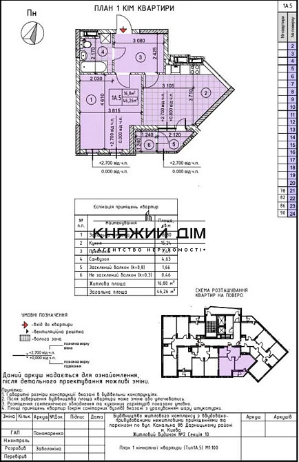 Продаж 1-кім. квартири у ЖК Причал 8. Код об'єкту: № 21146503 Київ - фото 6