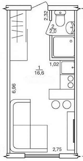 Продаж Квартира 1-кімнатна, 3/9 поверх на вул. Авіахімічна Харків - фото 7