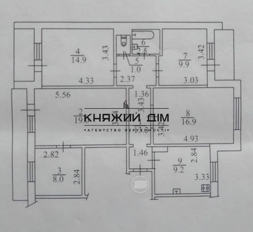 Отличная большая шестикомнатная раздельная квартира на Тростянецкой 6ж.Код: 21120900 Київ - фото 1