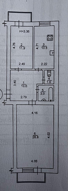 Продаж Квартира 2-кімнатна, 4/5 поверх на Інститутська вул., д. 13-А Київ - фото 17