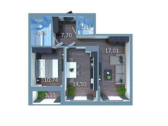 Продаж Квартира 2-кімнатна, 8/26 поверх на Причальна, 11 Kiev