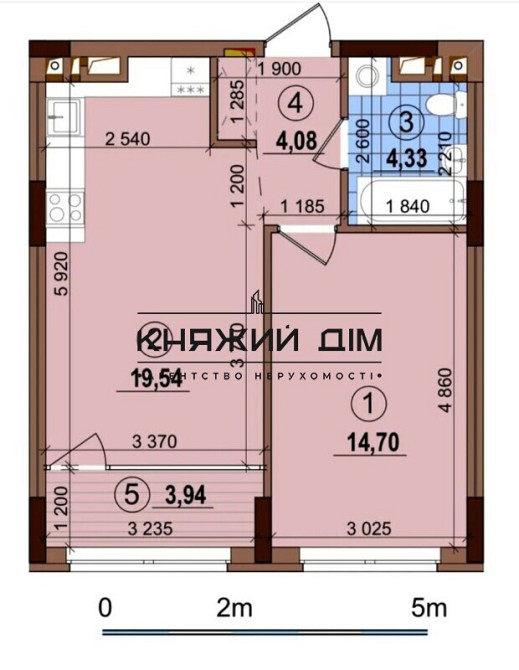 Продаж Квартира 1-кімнатна, 25/25 поверх на вул. Родини Крістерів Київ - фото 16