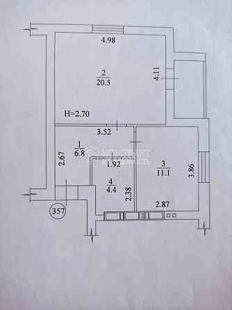 Продаж Квартира 1-кімнатна, 16/16 поверх на вул. Борткевича Kharkiv