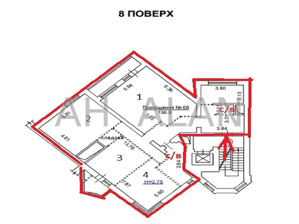 Оренда офісне приміщення на вул. Велика Васильківська приміщень - 4, поверх - 8/10 Kiev - photo 17