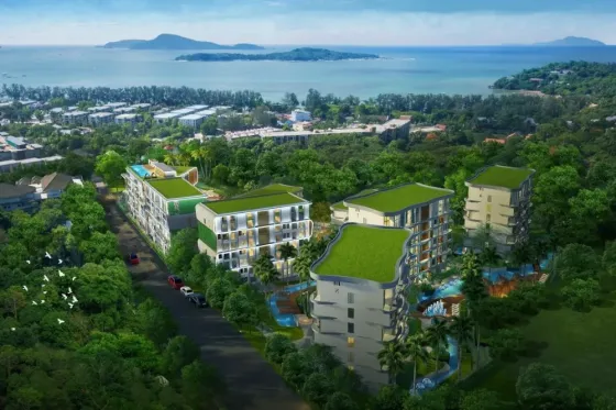 Квартира за границей 71 кв.м 1 комн. 7-й этаж г. Измир, на Тайланд район Пхукет, пляж равай Измир