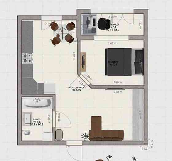 Продаж Квартира 1-кімнатна, 7/10 поверх на Горбачевського вул., 40Б Ивано-Франковск