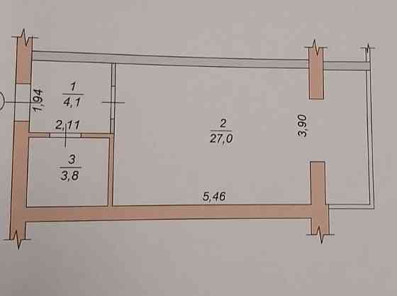 Продаж 1к Квартира 35 кв.м Домбровського 75 Житомир
