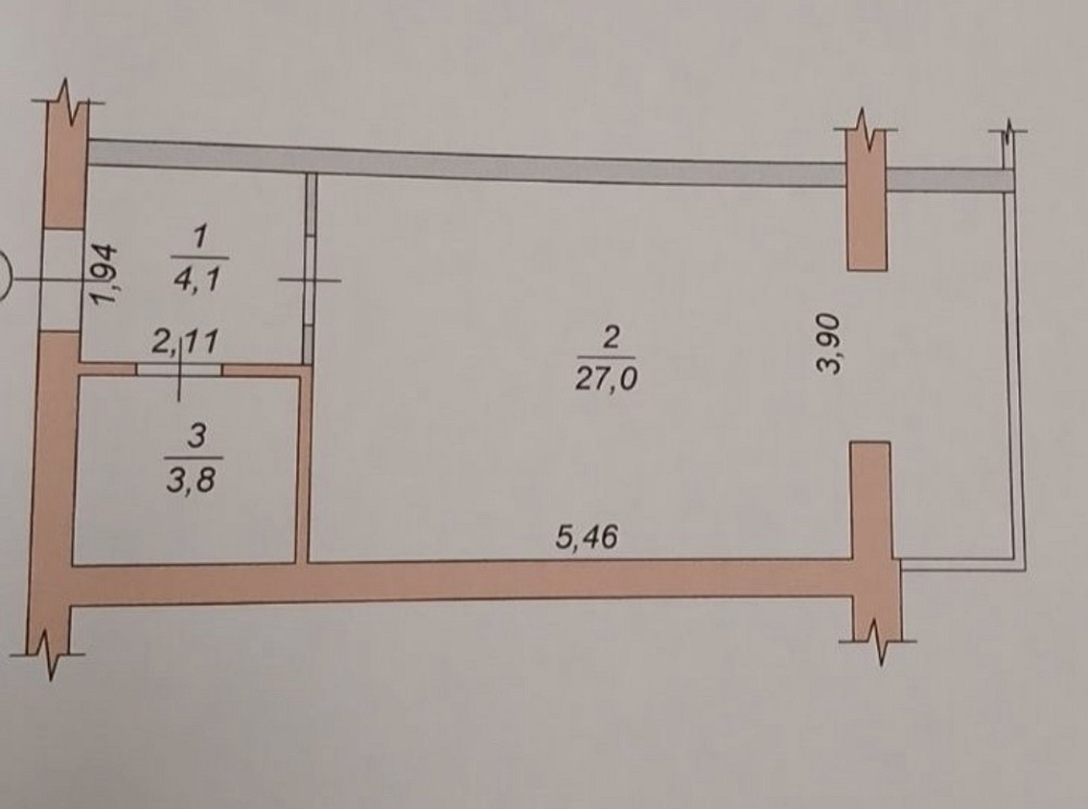Продаж 1к Квартира 35 кв.м Домбровського 75 Житомир - изображение 4