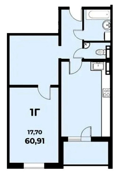 Продаж Квартира 1-кімнатна, 6/26 поверх на Балтійський вул., д. 3 Kiev - photo 9