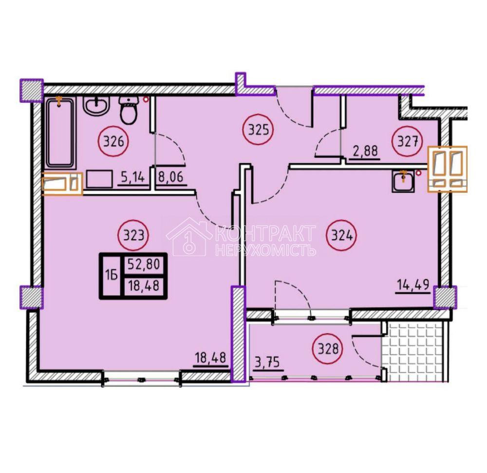 Продаж Квартира 1-кімнатна, 6/17 поверх на вул. Мінська Kharkiv - photo 3