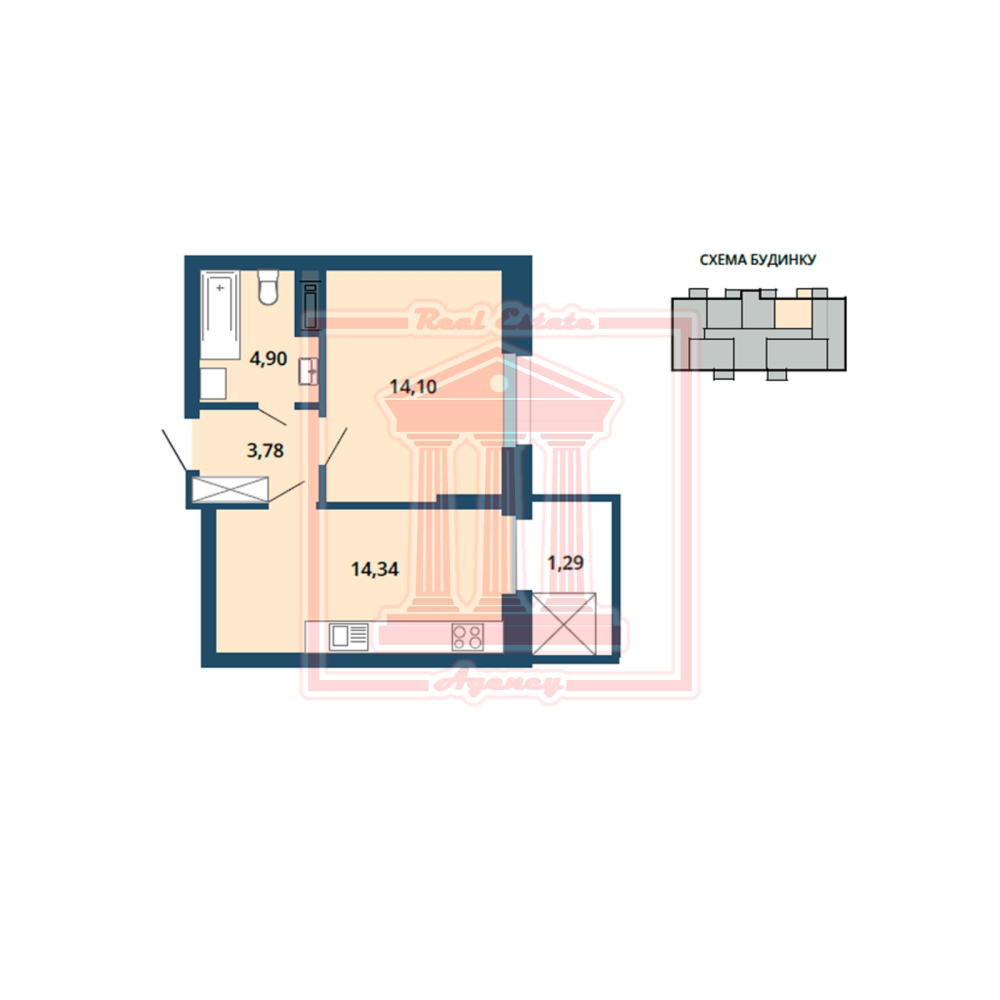 Продаж 2к Квартира 38 кв.м Старокиївська, 69 Бориспіль - фото 11