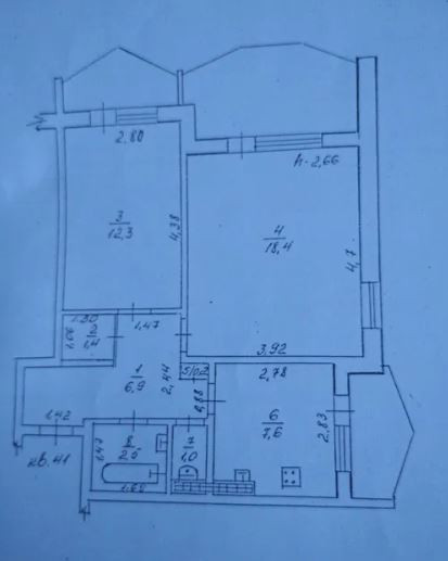 Двухкомнатная квартира  в районе южного рынка. Одеса - фото 11