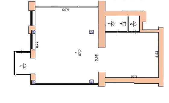 Оренда приміщення вільного призначення поверх - 1/9 Тернопіль
