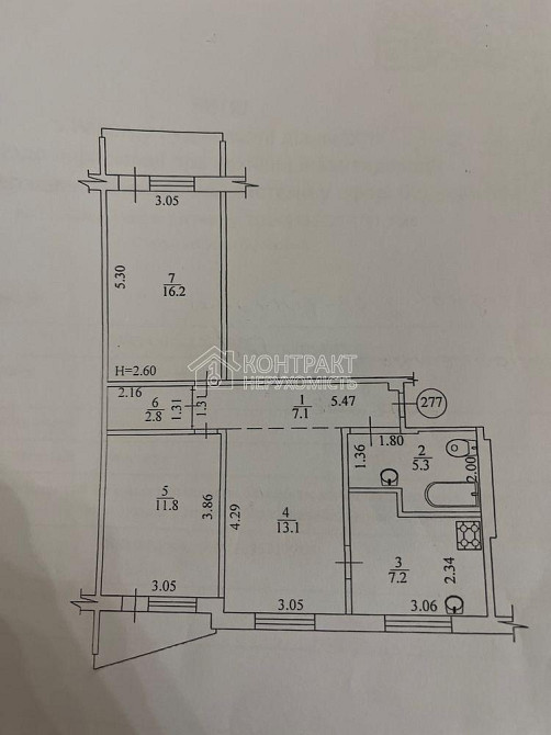 Продаж Квартира 3-кімнатна, 10/12 поверх на вул. Перемоги Харків - фото 8
