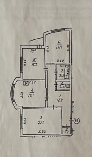 Продаж Квартира 3-кімнатна, 7/16 поверх на Валерія Лобановського вул., д. 126Г Київ - фото 17