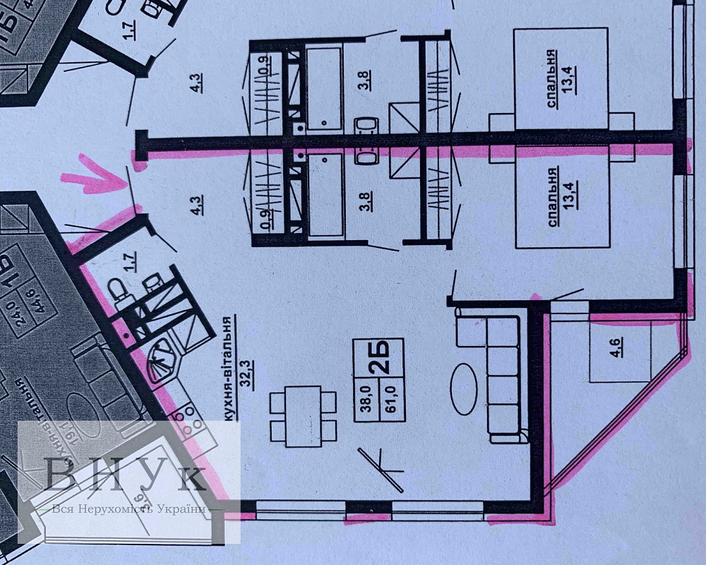 Продаж Квартира 2-кімнатна, 12/16 поверх на підволочиське шосе Тернопіль - фото 13