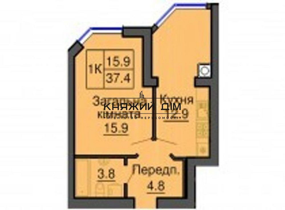 Хорошая 1-я квартира в ЖК СОФИЯ НОВА! Код объекта: 21120279  - фото 1