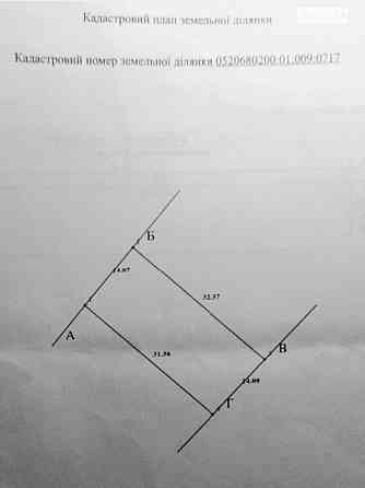 Продаж земельної ділянки 5 соток на юзвенська Vinnytsya