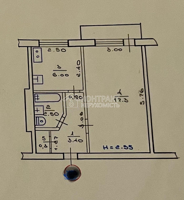 Продаж Квартира 1-кімнатна, 5/5 поверх на вул. Дерев'янка Kharkiv - photo 19